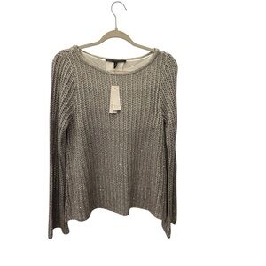 1010 NWT White House Black Market metallic top